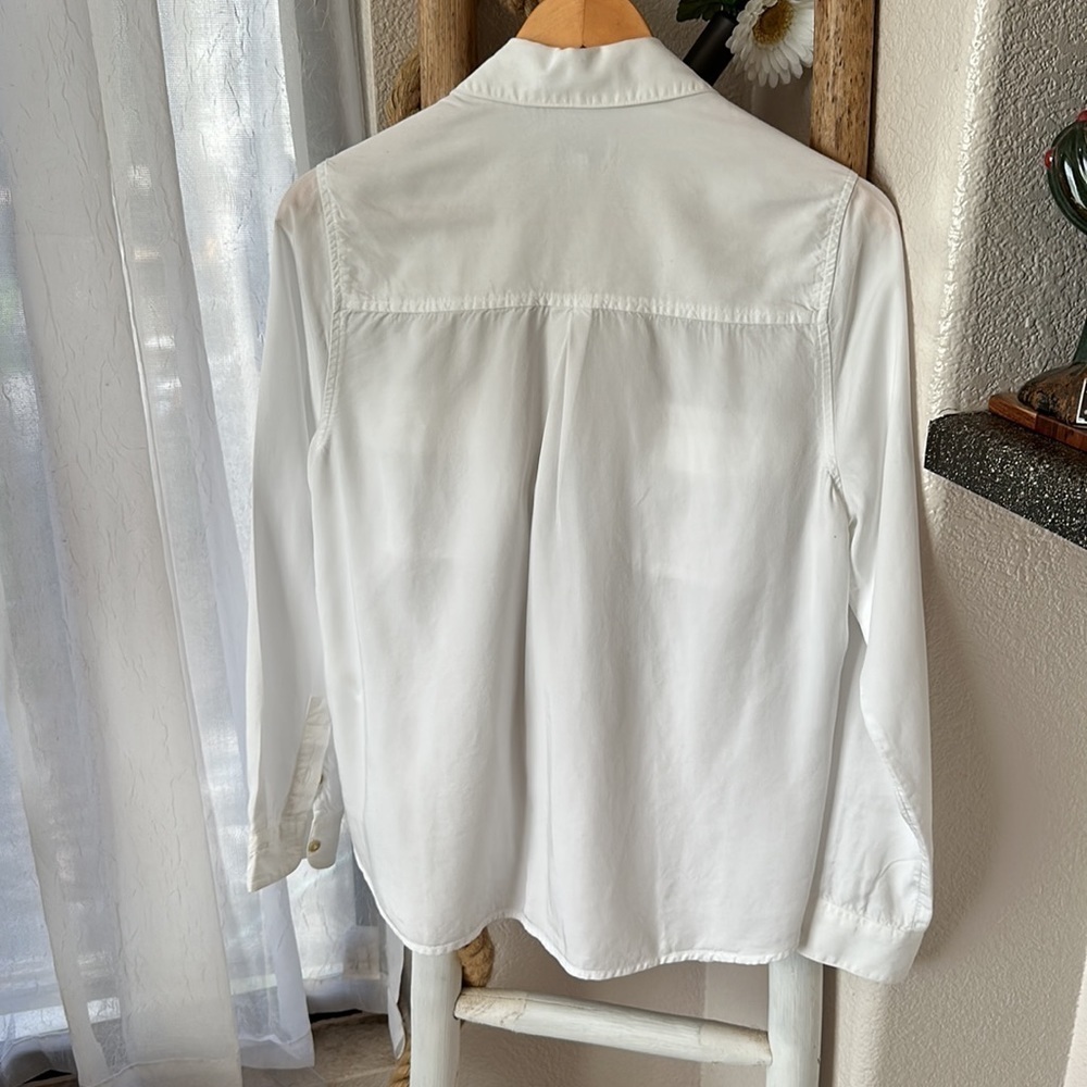 Lucky Brand White Classic Button-up Size M - Picture 4 of 15